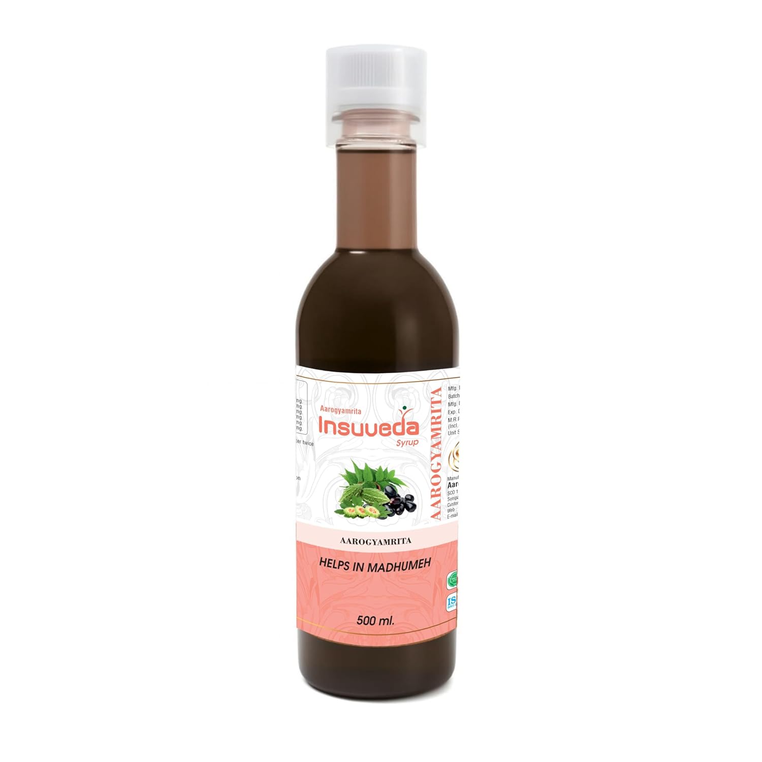 Ayurveda Insuveda Syrup for Diabetes Care | Ayurvedic Sugar Control Syrup with Karela, Jamun, Giloy & Methi | Helps Manage Blood Glucose, Improves Metabolism & Energy Naturally | 500 ml