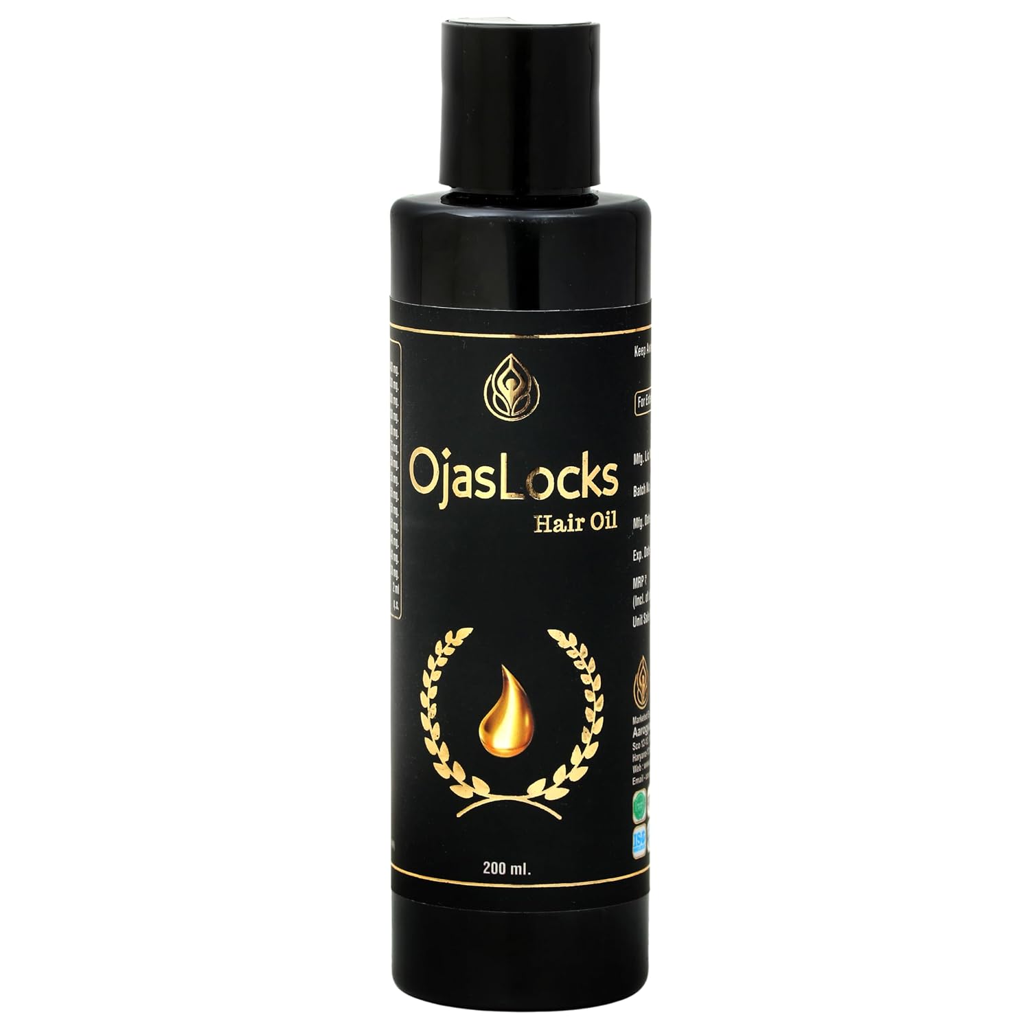 OjasLocks Ayurvedic Hair Oil | Herbal Oil for Faster Hair Growth, Strong Roots & Scalp Nourishment | Natural & Chemical-Free Hair Care for Men & Women – 200ml